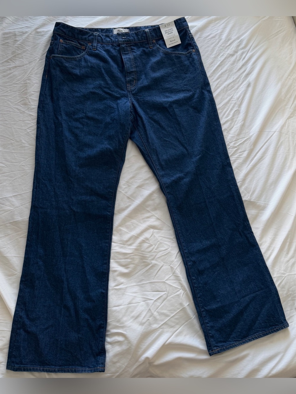 Madewell Dark Indigo Flare Jeans